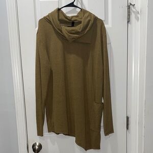 Mans Life Shawl Collar Asymmetrical Sweater (Size: XXL/2XL)